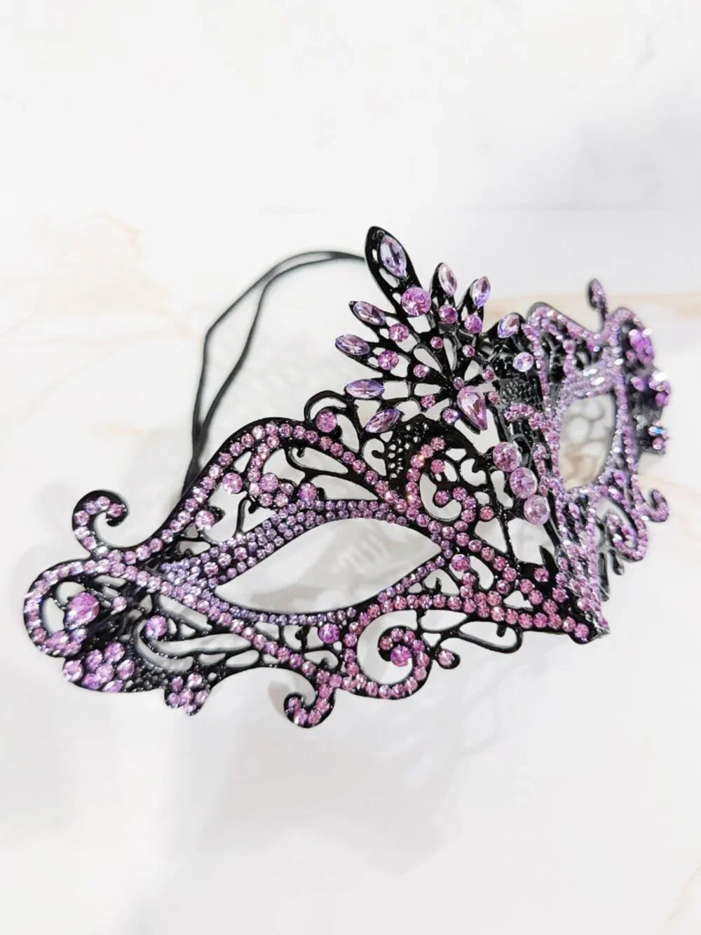 Handmade lavender rhinestone